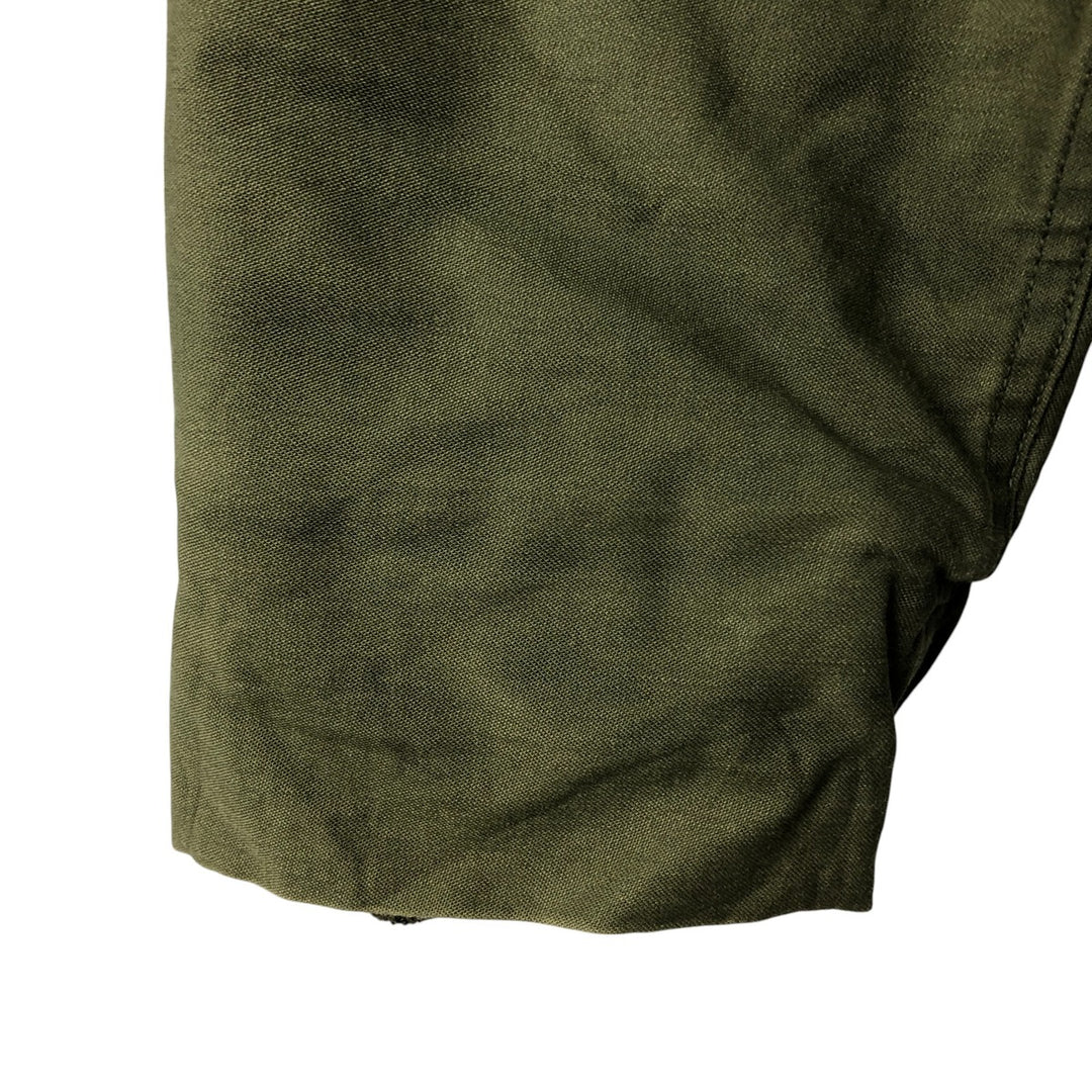 Authentic 1970'S US Navy A-2 Military Deck Jacket, Made in USA, Small (34-36), Men's Size Small, Vintage Nylon Khaki type Vintage Second Hand