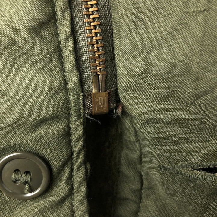 Authentic 1970'S US Navy A-2 Military Deck Jacket, Made in USA, Small (34-36), Men's Size Small, Vintage Nylon Khaki type Vintage Second Hand