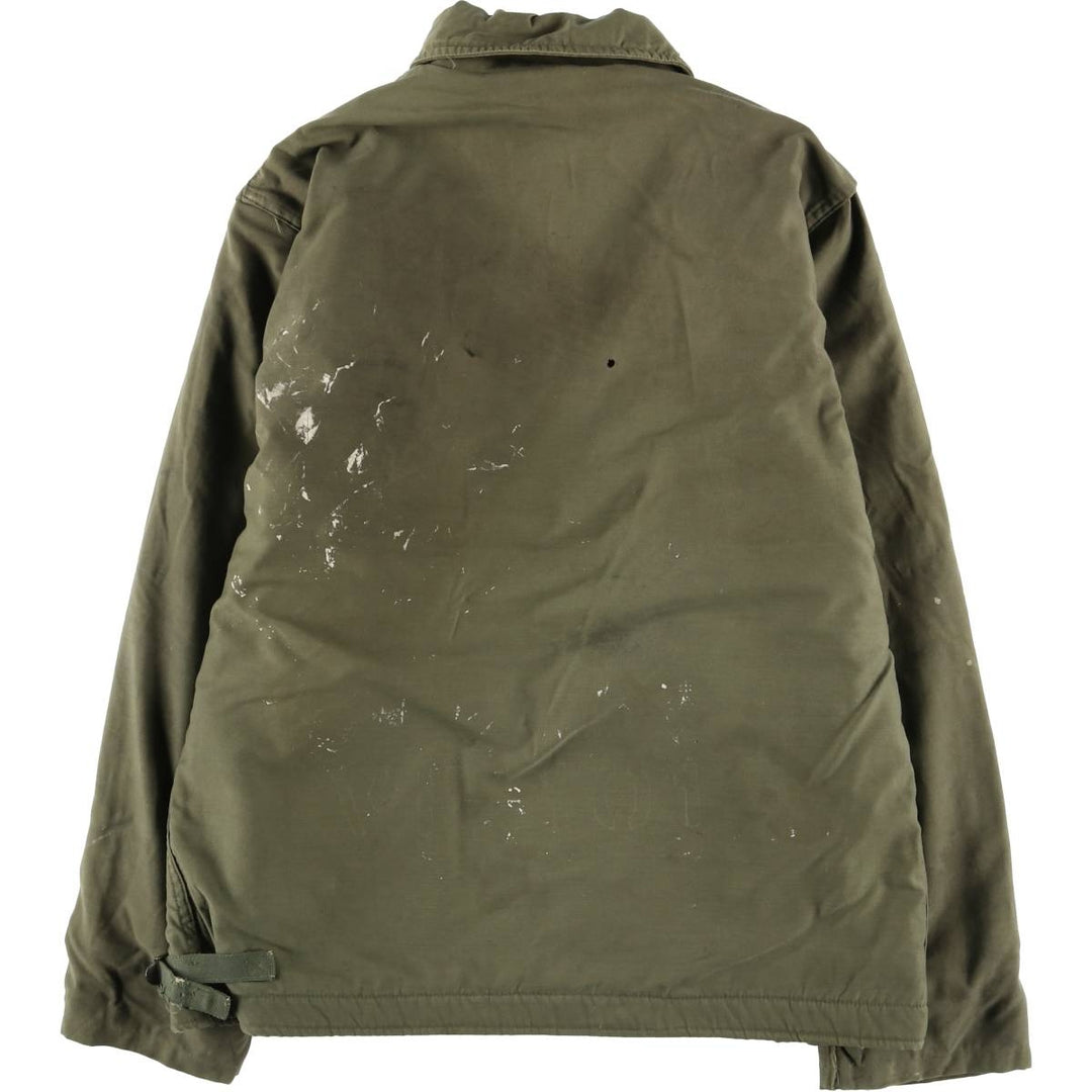 A-2 Military Deck Jacket, Men's Size M unclear Khaki type Vintage Second Hand