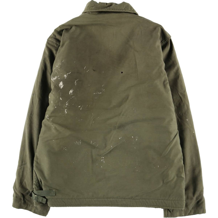 A-2 Military Deck Jacket, Men's Size M unclear Khaki type Vintage Second Hand
