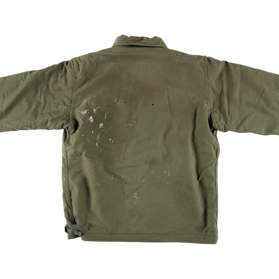 A-2 Military Deck Jacket, Men's Size M unclear Khaki type Vintage Second Hand