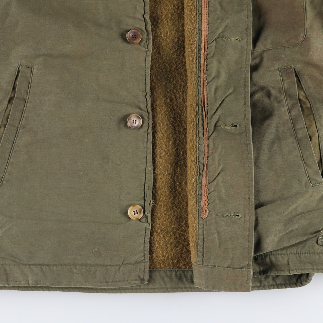 A-2 Military Deck Jacket, Men's Size M unclear Khaki type Vintage Second Hand