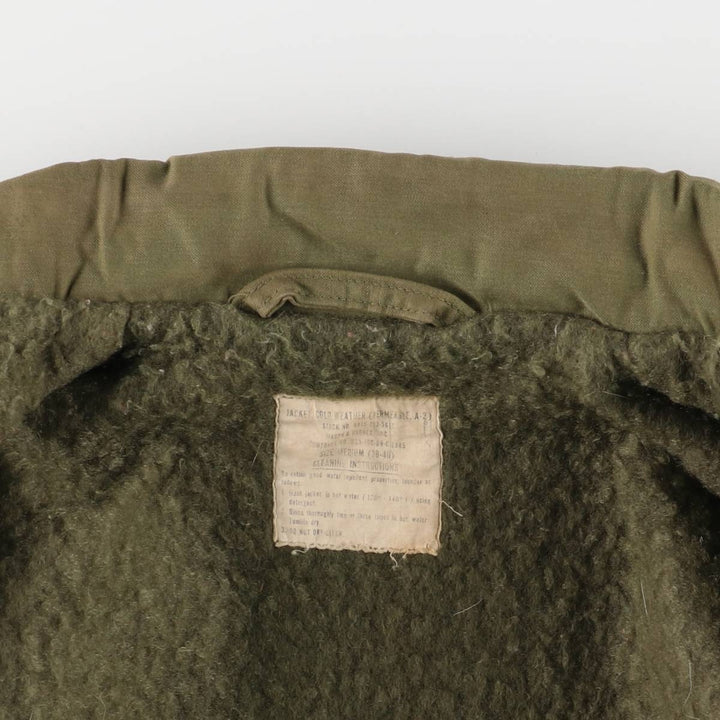 Authentic 1960'S US Navy A-2 Military Deck Jacket, Made in USA, Medium (38-40), Men's Size M, Vintage unclear Khaki type Vintage Second Hand
