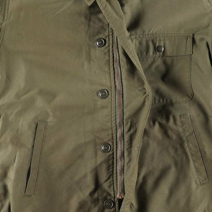 Authentic 1960'S US Navy A-2 Military Deck Jacket, Made in USA, Medium (38-40), Men's Size M, Vintage unclear Khaki type Vintage Second Hand