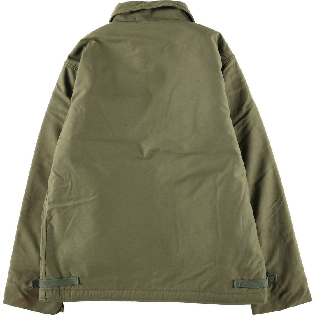 1970'S US Navy A-2 Military Deck Jacket, Made in USA, Large (1942-1944), Men's Size L, Vintage unclear Khaki type Vintage Second Hand