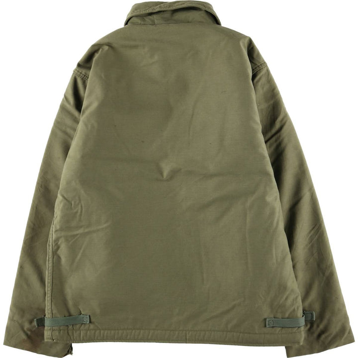 1970'S US Navy A-2 Military Deck Jacket, Made in USA, Large (1942-1944), Men's Size L, Vintage unclear Khaki type Vintage Second Hand