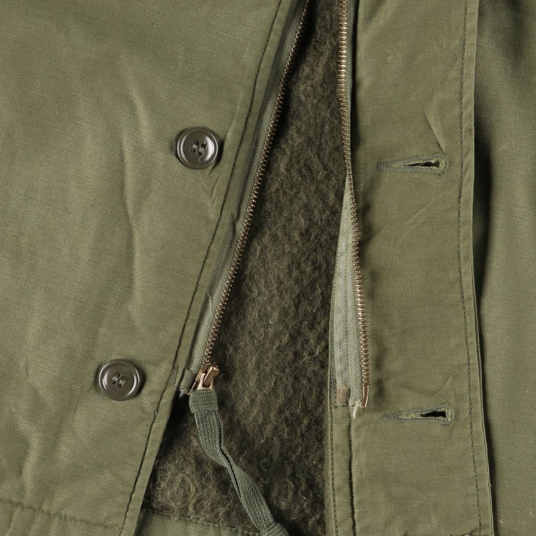 1970'S US Navy A-2 Military Deck Jacket, Made in USA, Large (1942-1944), Men's Size L, Vintage unclear Khaki type Vintage Second Hand