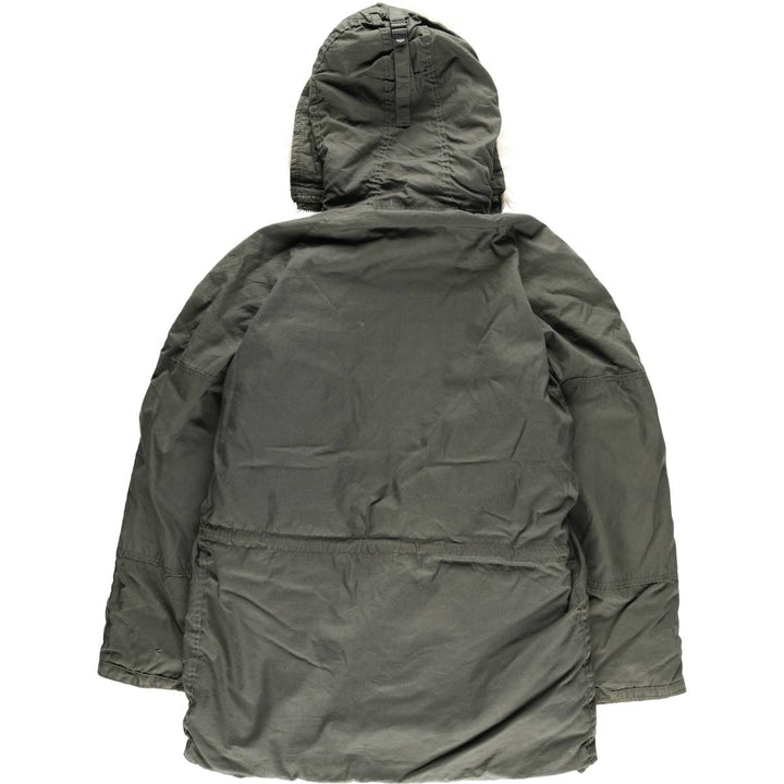 1980'S US Military N-3B Flight Jacket, Made in USA, Small, Men's Size Small, Vintage cotton Khaki type Vintage Second Hand