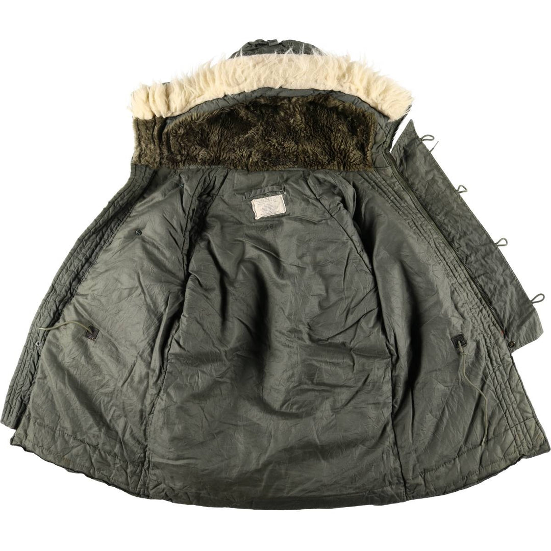 1980'S US Military N-3B Flight Jacket, Made in USA, Small, Men's Size Small, Vintage cotton Khaki type Vintage Second Hand