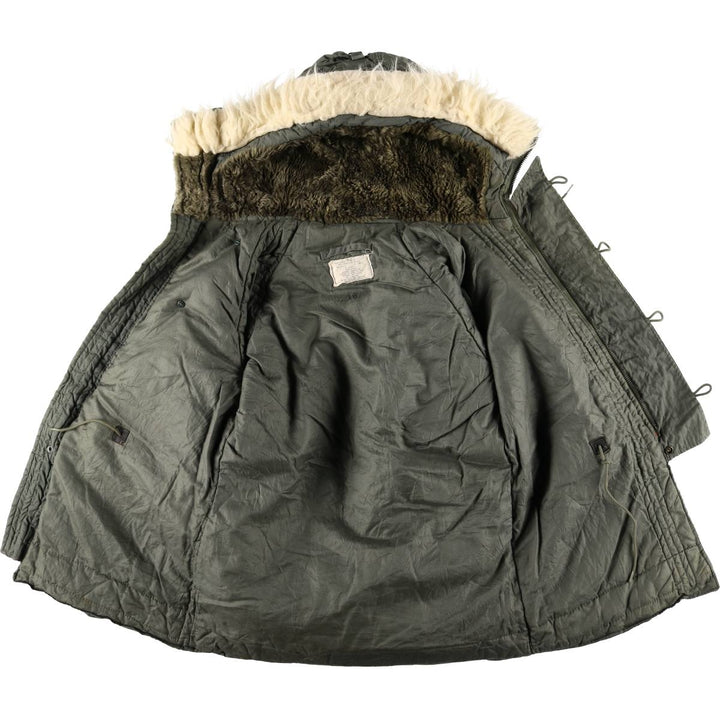 1980'S US Military N-3B Flight Jacket, Made in USA, Small, Men's Size Small, Vintage cotton Khaki type Vintage Second Hand