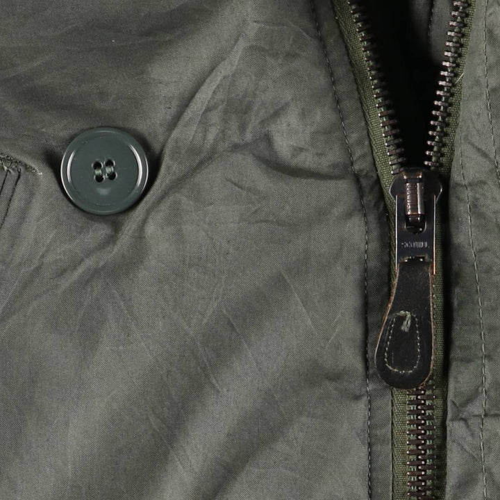 1980'S US Military N-3B Flight Jacket, Made in USA, Small, Men's Size Small, Vintage cotton Khaki type Vintage Second Hand