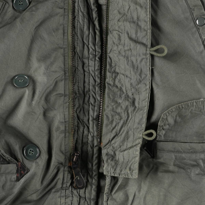 1980'S US Military N-3B Flight Jacket, Made in USA, Small, Men's Size Small, Vintage cotton Khaki type Vintage Second Hand