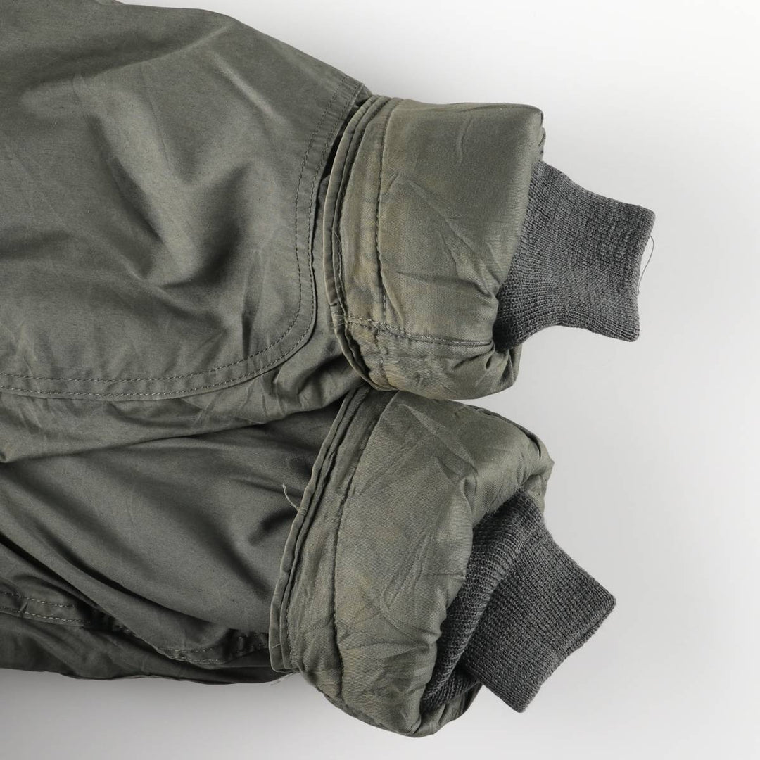1980'S US Military N-3B Flight Jacket, Made in USA, Small, Men's Size Small, Vintage cotton Khaki type Vintage Second Hand