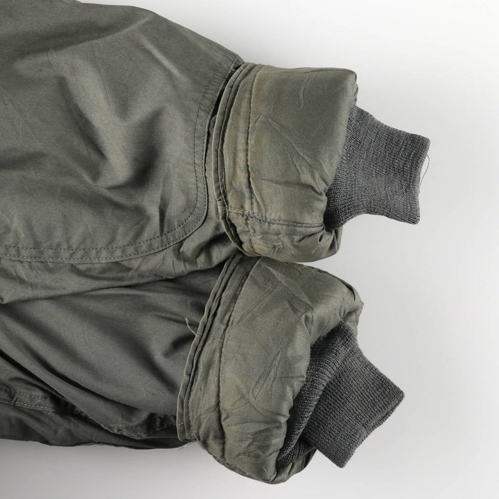 1980'S US Military N-3B Flight Jacket, Made in USA, Small, Men's Size Small, Vintage cotton Khaki type Vintage Second Hand