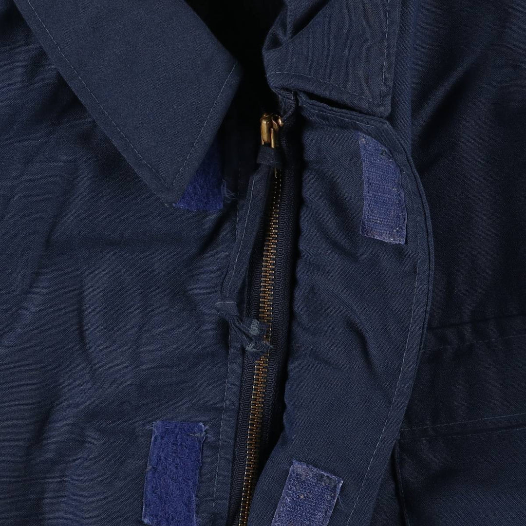 1990'S US Military Aramid Deck Jacket, Made in USA, XX-LARGE (50-52), Men's XXL Aramid navy blue type Vintage Second Hand