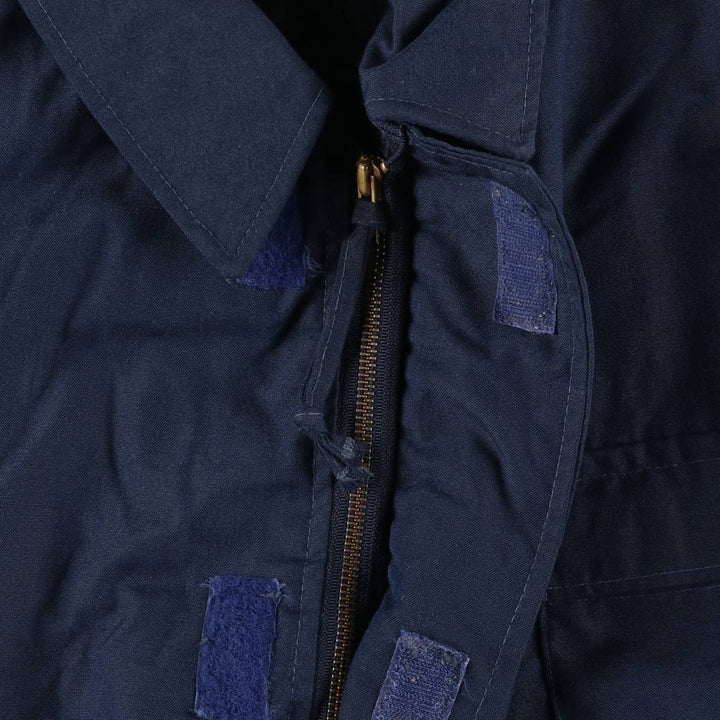 1990'S US Military Aramid Deck Jacket, Made in USA, XX-LARGE (50-52), Men's XXL Aramid navy blue type Vintage Second Hand