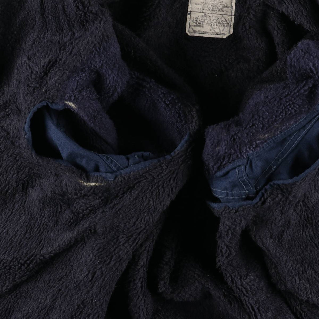 1990'S US Military Aramid Deck Jacket, Made in USA, XX-LARGE (50-52), Men's XXL Aramid navy blue type Vintage Second Hand