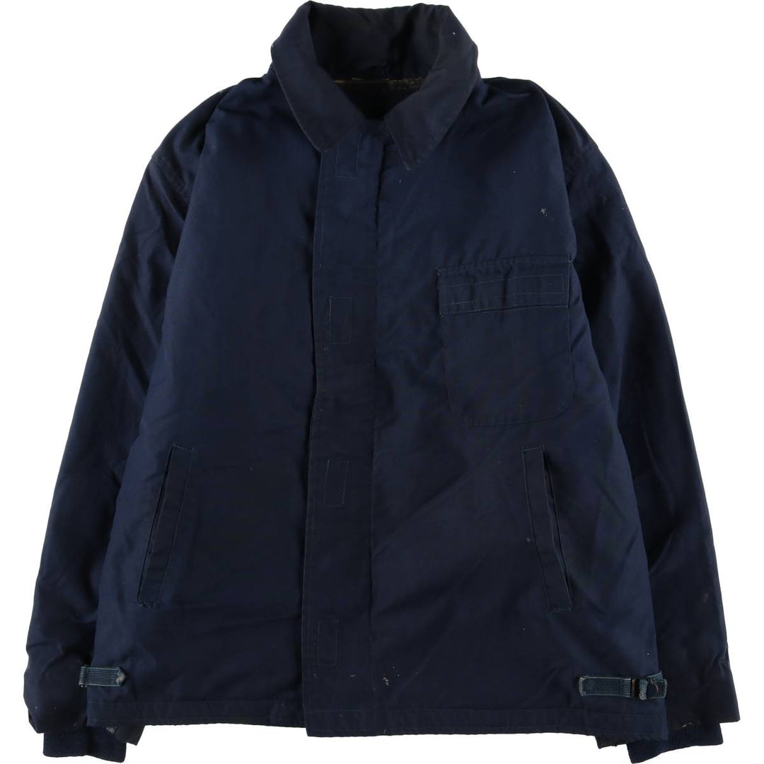 US Military Aramid Deck Jacket, Made in USA, Men's Size L unclear navy blue type Vintage Second Hand