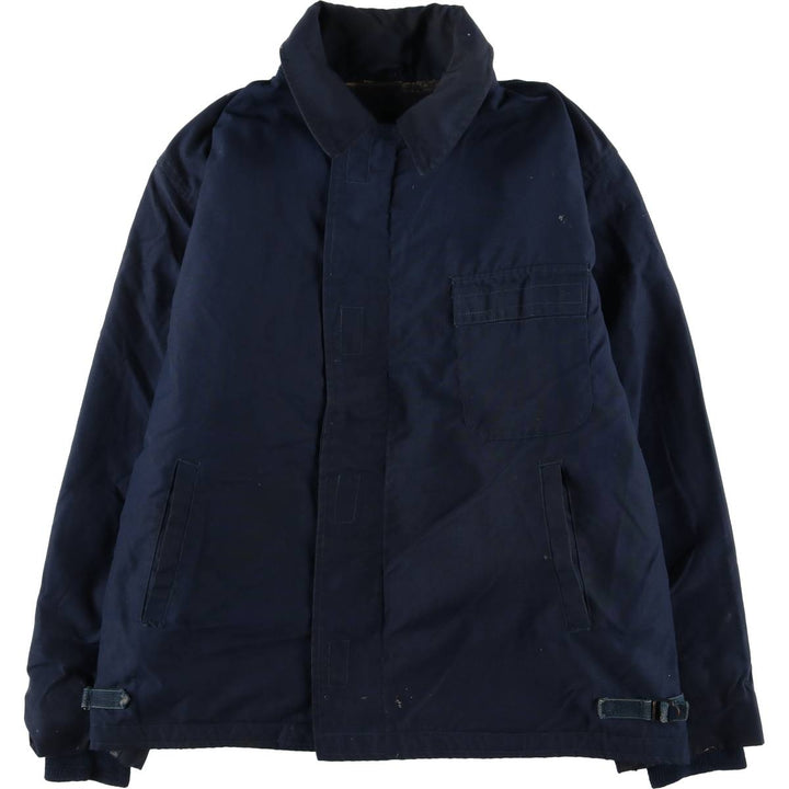 US Military Aramid Deck Jacket, Made in USA, Men's Size L unclear navy blue type Vintage Second Hand