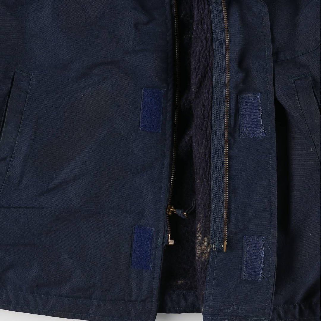 US Military Aramid Deck Jacket, Made in USA, Men's Size L unclear navy blue type Vintage Second Hand
