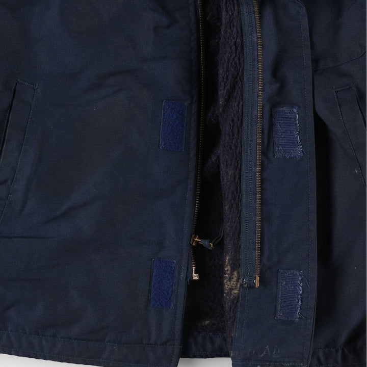 US Military Aramid Deck Jacket, Made in USA, Men's Size L unclear navy blue type Vintage Second Hand