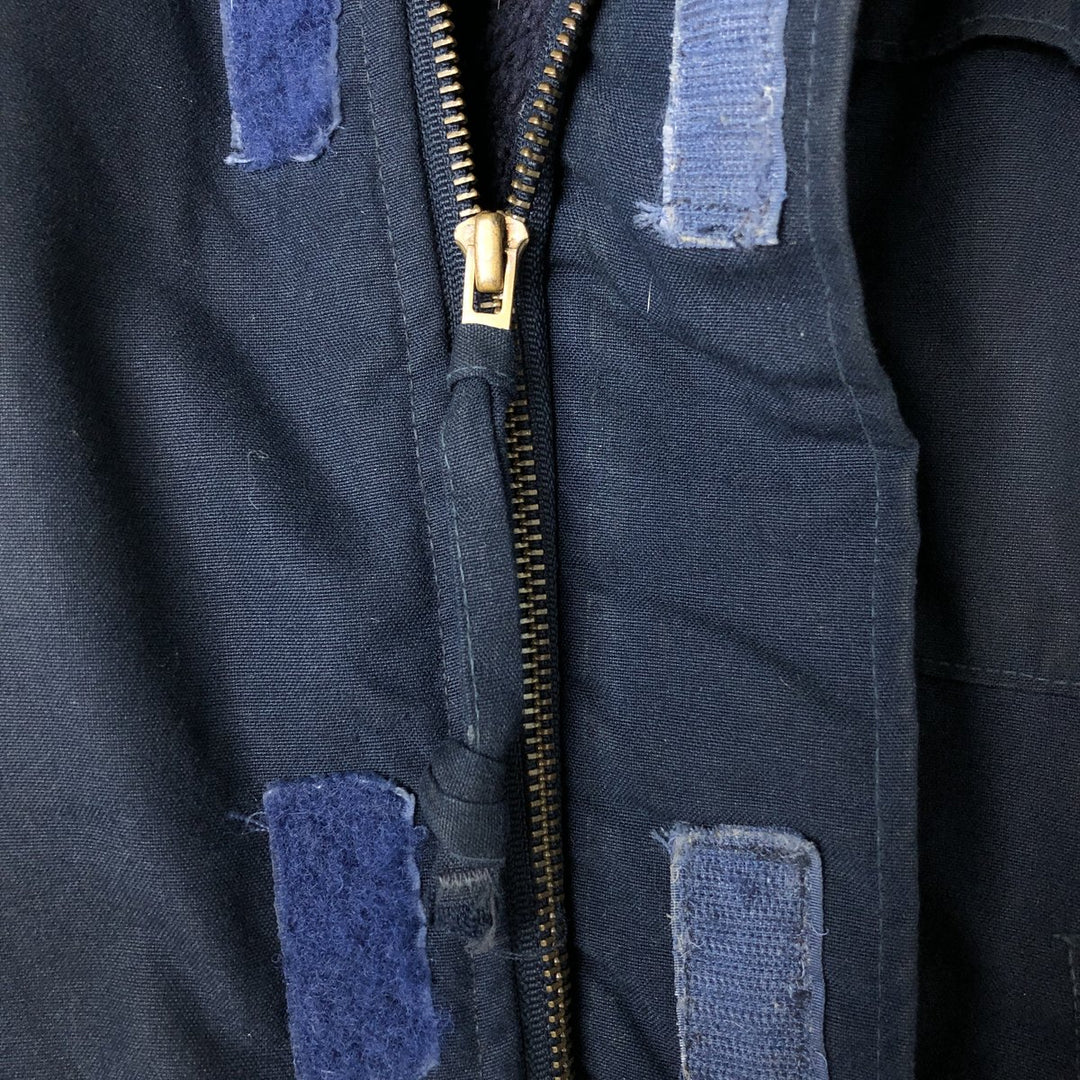 90'S US Military Aramid Deck Jacket, Made in USA, Medium (38-40), Men's Size M, Vintage Aramid navy blue type Vintage Second Hand