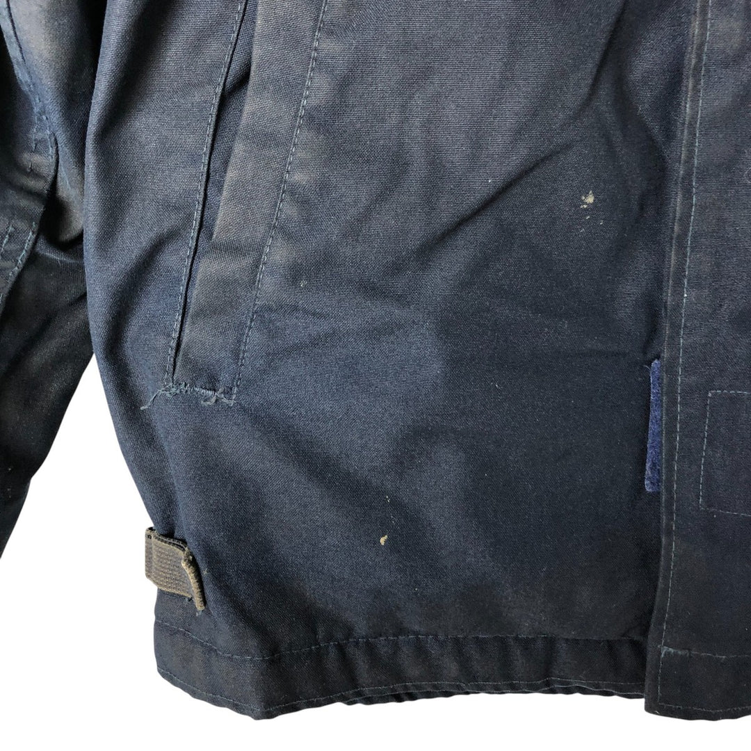 90'S US Military Aramid Deck Jacket, Made in USA, Medium (38-40), Men's Size M, Vintage Aramid navy blue type Vintage Second Hand