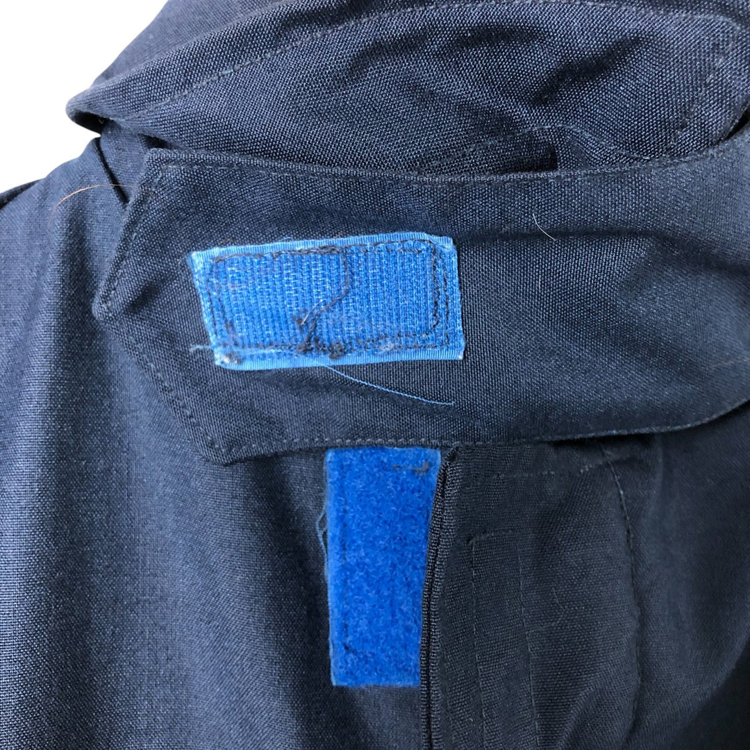 1990'S US Navy Aramid Deck Jacket, Made in USA, Size Medium (38-40), Men's M Aramid navy blue type Vintage Second Hand