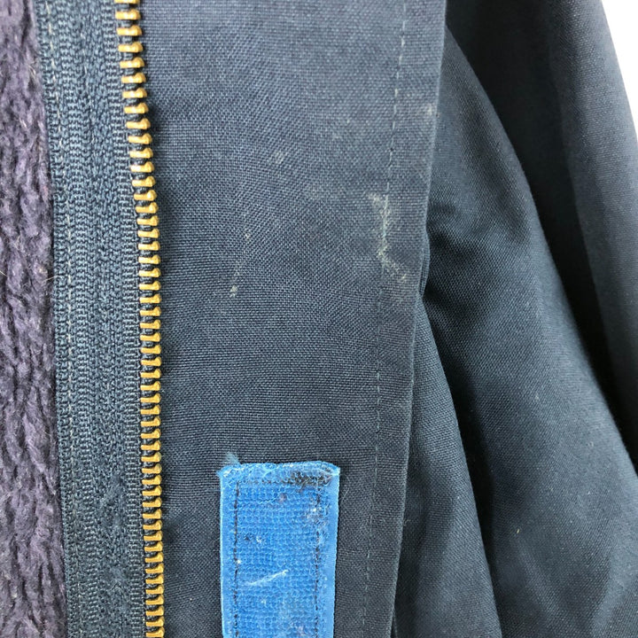 1990'S US Navy Aramid Deck Jacket, Made in USA, Size Medium (38-40), Men's M Aramid navy blue type Vintage Second Hand