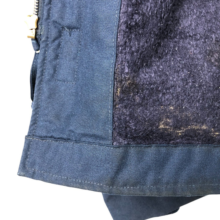 1990'S US Navy Aramid Deck Jacket, Made in USA, Size Medium (38-40), Men's M Aramid navy blue type Vintage Second Hand