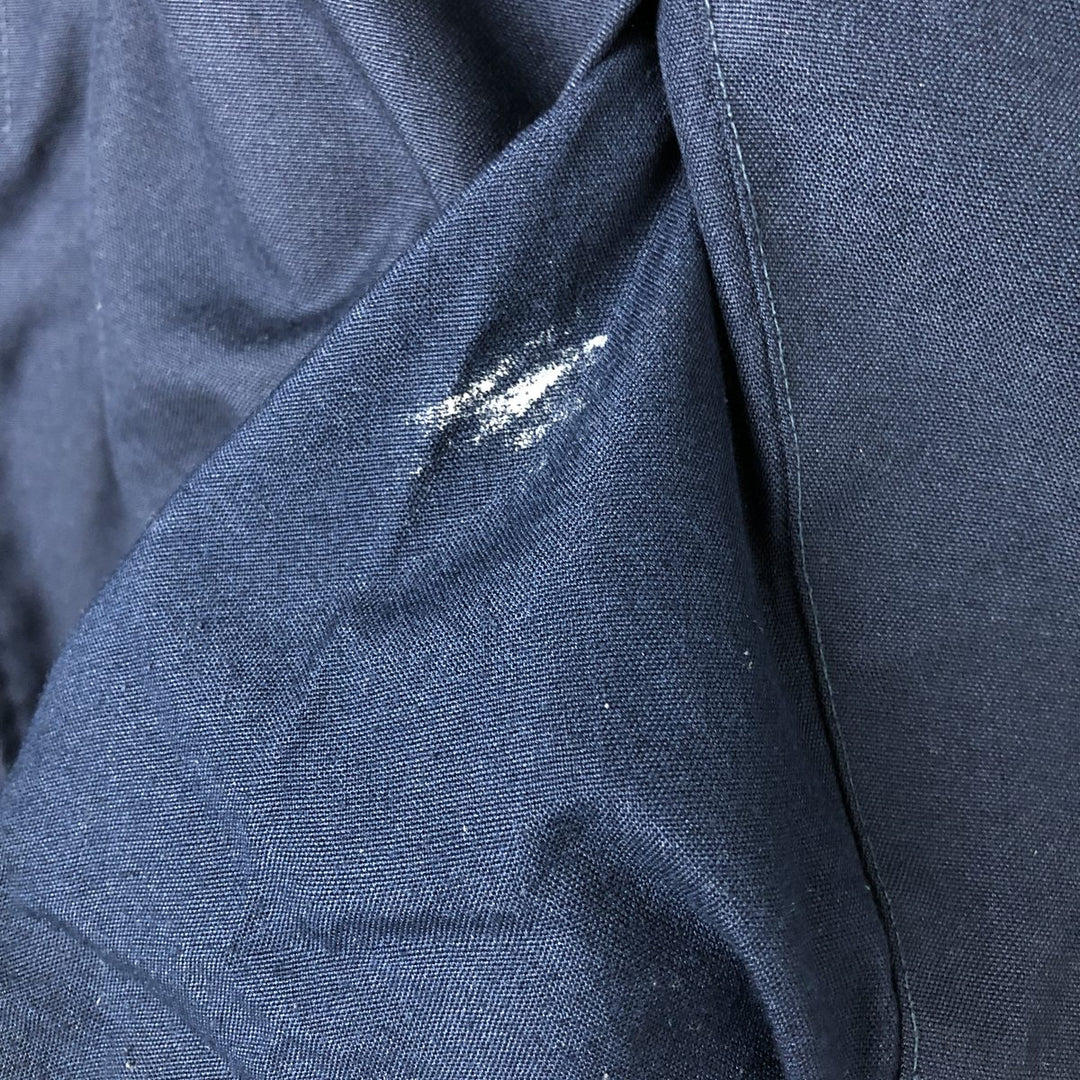 1990'S US Navy Aramid Deck Jacket, Made in USA, Size Medium (38-40), Men's M Aramid navy blue type Vintage Second Hand