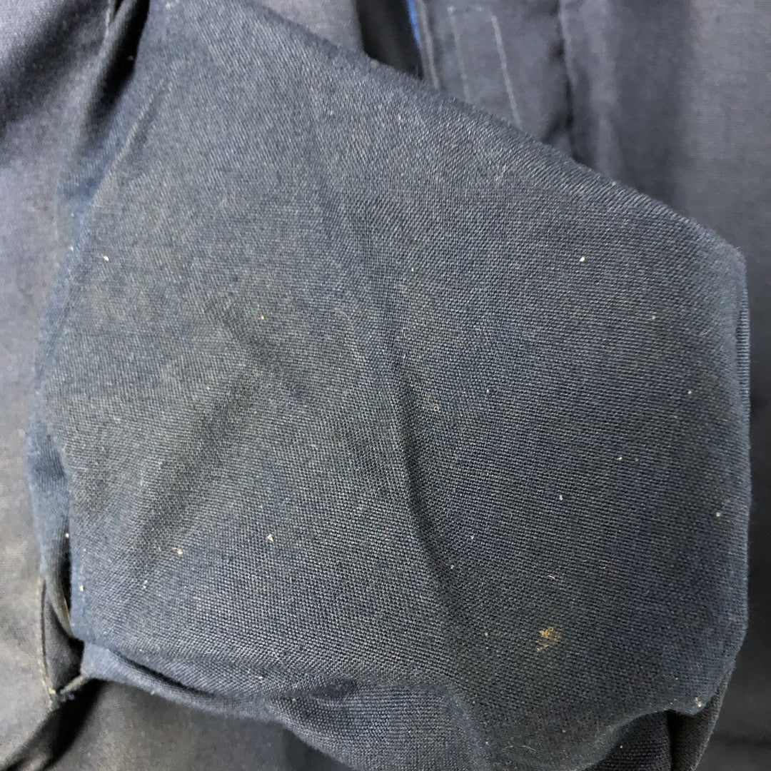 1990'S US Navy Aramid Deck Jacket, Made in USA, Size Medium (38-40), Men's M Aramid navy blue type Vintage Second Hand