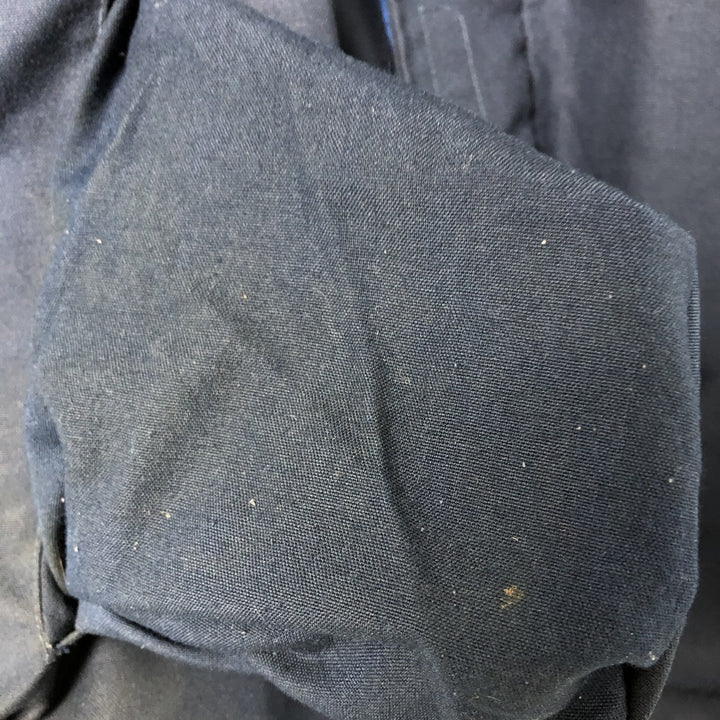 1990'S US Navy Aramid Deck Jacket, Made in USA, Size Medium (38-40), Men's M Aramid navy blue type Vintage Second Hand