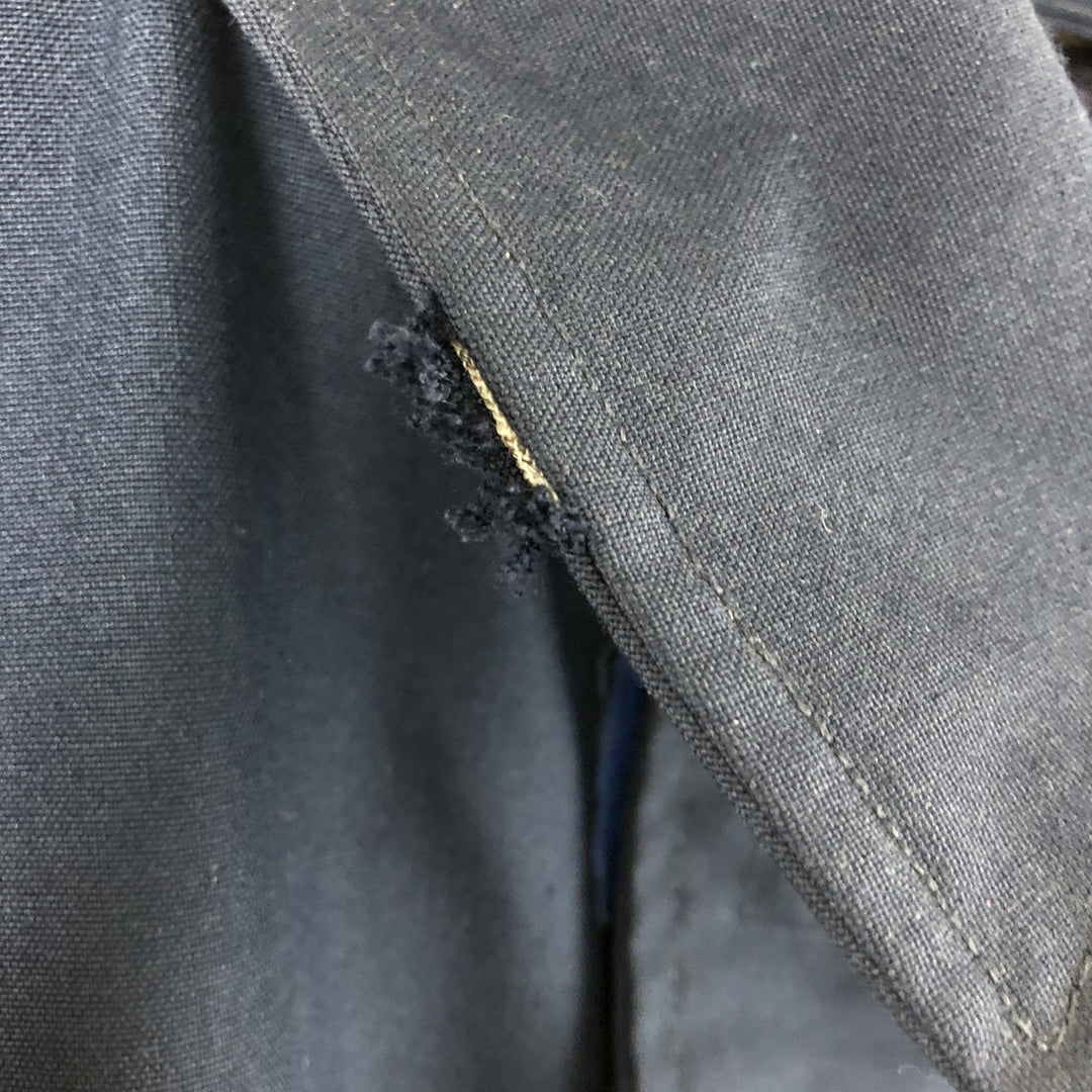 1990'S US Navy Aramid Deck Jacket, Made in USA, Size Medium (38-40), Men's M Aramid navy blue type Vintage Second Hand