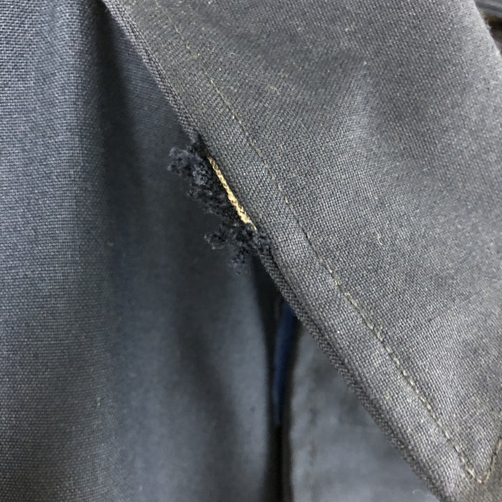 1990'S US Navy Aramid Deck Jacket, Made in USA, Size Medium (38-40), Men's M Aramid navy blue type Vintage Second Hand