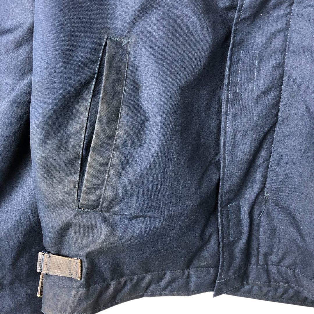 1990'S US Navy Aramid Deck Jacket, Made in USA, Size Medium (38-40), Men's M Aramid navy blue type Vintage Second Hand