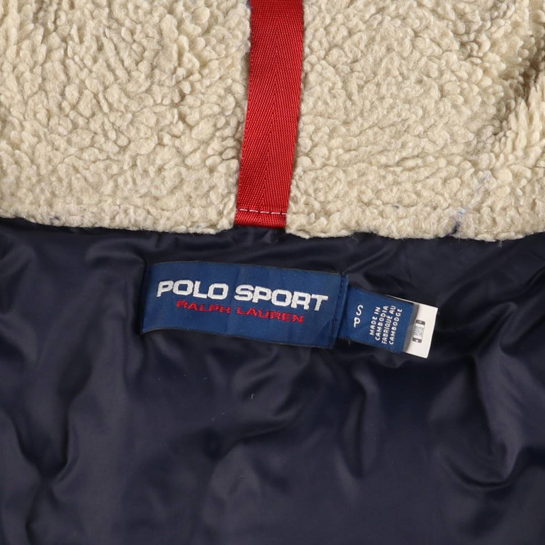 Ralph Lauren POLO SPORT Stars and Stripes Down Jacket, Men's Size Small Nylon blue type Vintage Second Hand