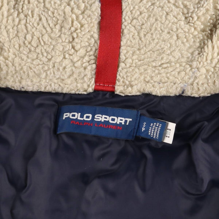 Ralph Lauren POLO SPORT Stars and Stripes Down Jacket, Men's Size Small Nylon blue type Vintage Second Hand