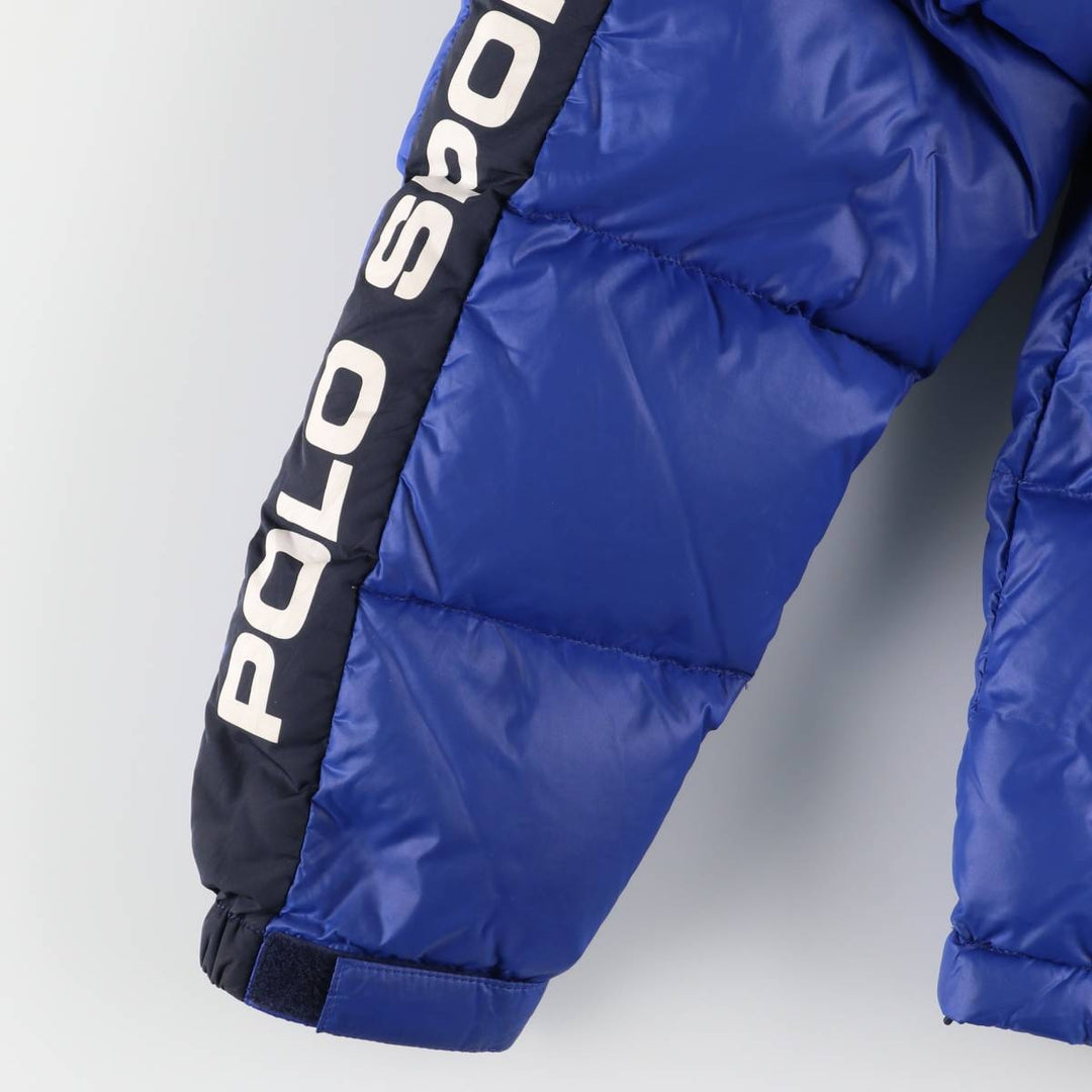 Ralph Lauren POLO SPORT Stars and Stripes Down Jacket, Men's Size Small Nylon blue type Vintage Second Hand