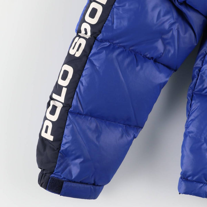 Ralph Lauren POLO SPORT Stars and Stripes Down Jacket, Men's Size Small Nylon blue type Vintage Second Hand