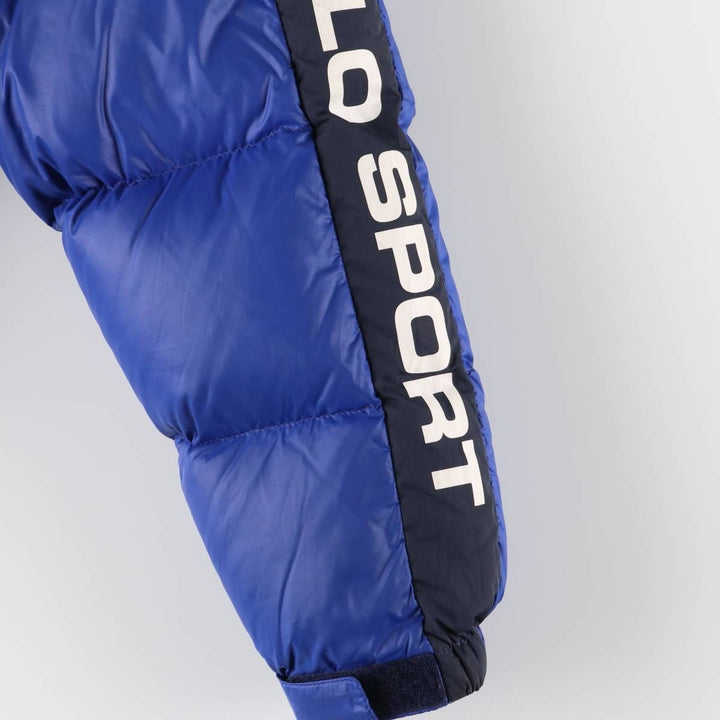 Ralph Lauren POLO SPORT Stars and Stripes Down Jacket, Men's Size Small Nylon blue type Vintage Second Hand