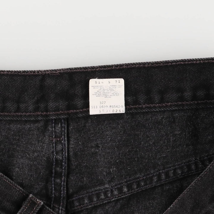 90'S Levi's 550 Relaxed Fit Black Denim Tapered Denim Pants Made in USA Men's W36 Vintage cotton black type Vintage Second Hand