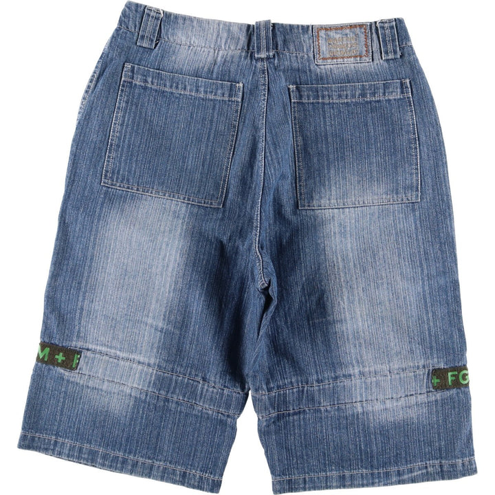 Marithe Francois Girbaud denim shorts, men's size W34 cotton blue type Vintage Second Hand