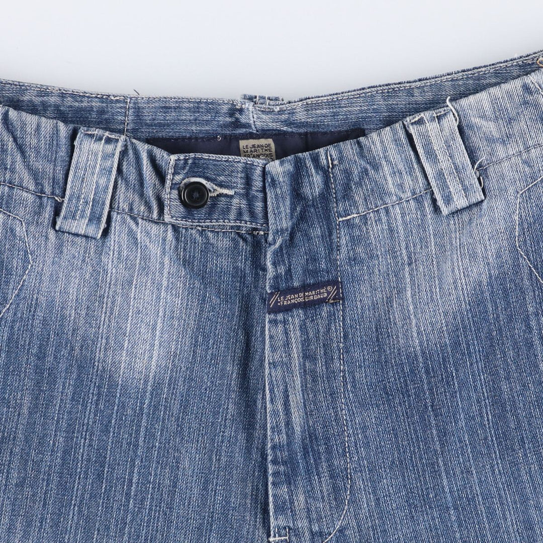 Marithe Francois Girbaud denim shorts, men's size W34 cotton blue type Vintage Second Hand