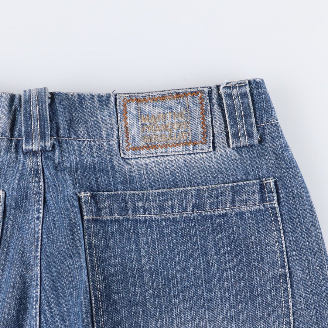 Marithe Francois Girbaud denim shorts, men's size W34 cotton blue type Vintage Second Hand