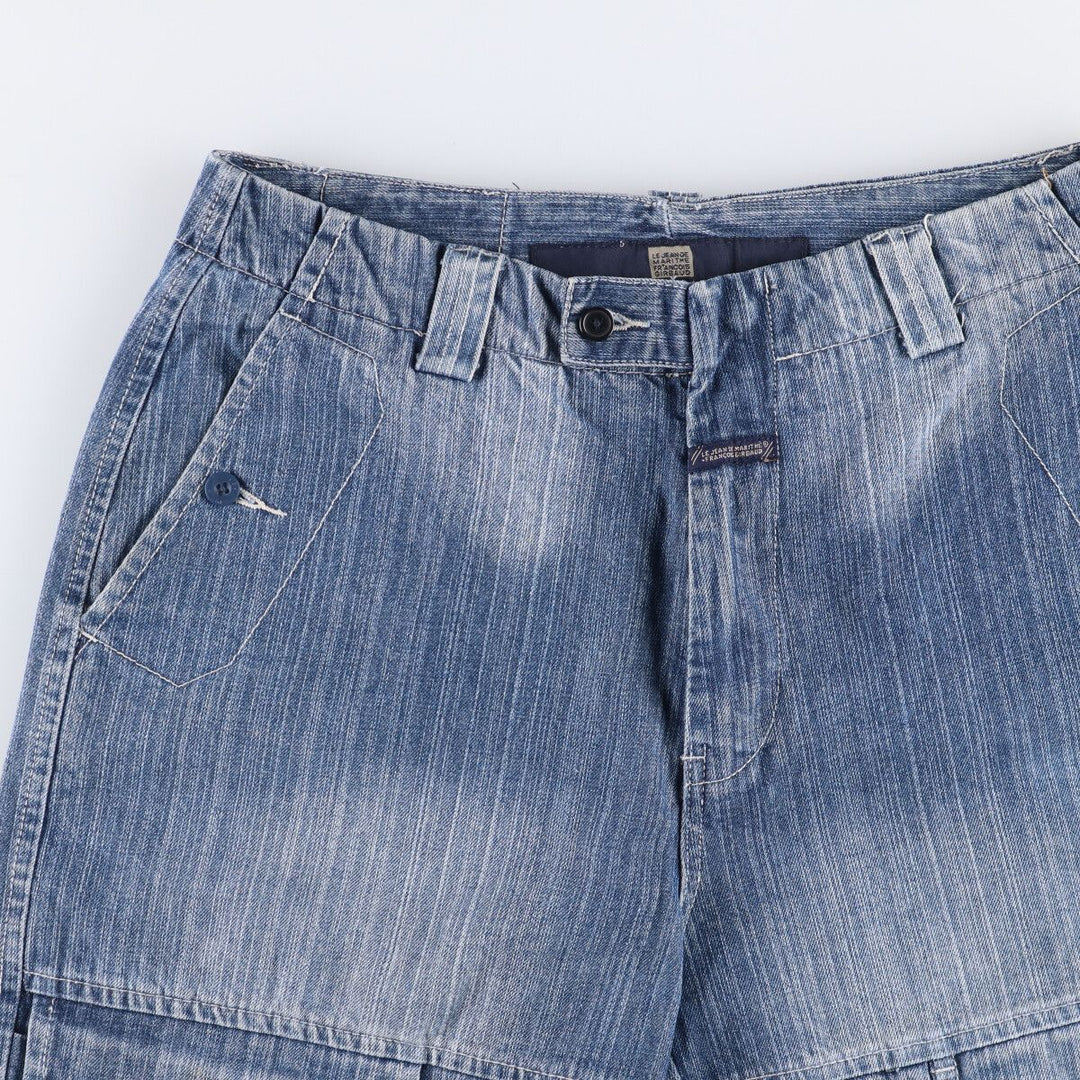 Marithe Francois Girbaud denim shorts, men's size W34 cotton blue type Vintage Second Hand