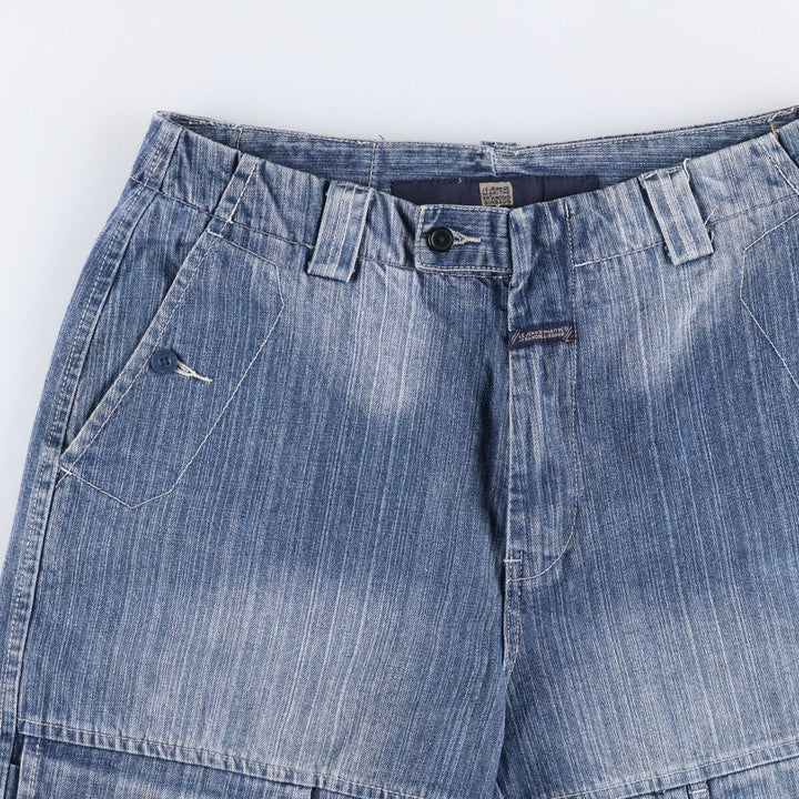 Marithe Francois Girbaud denim shorts, men's size W34 cotton blue type Vintage Second Hand
