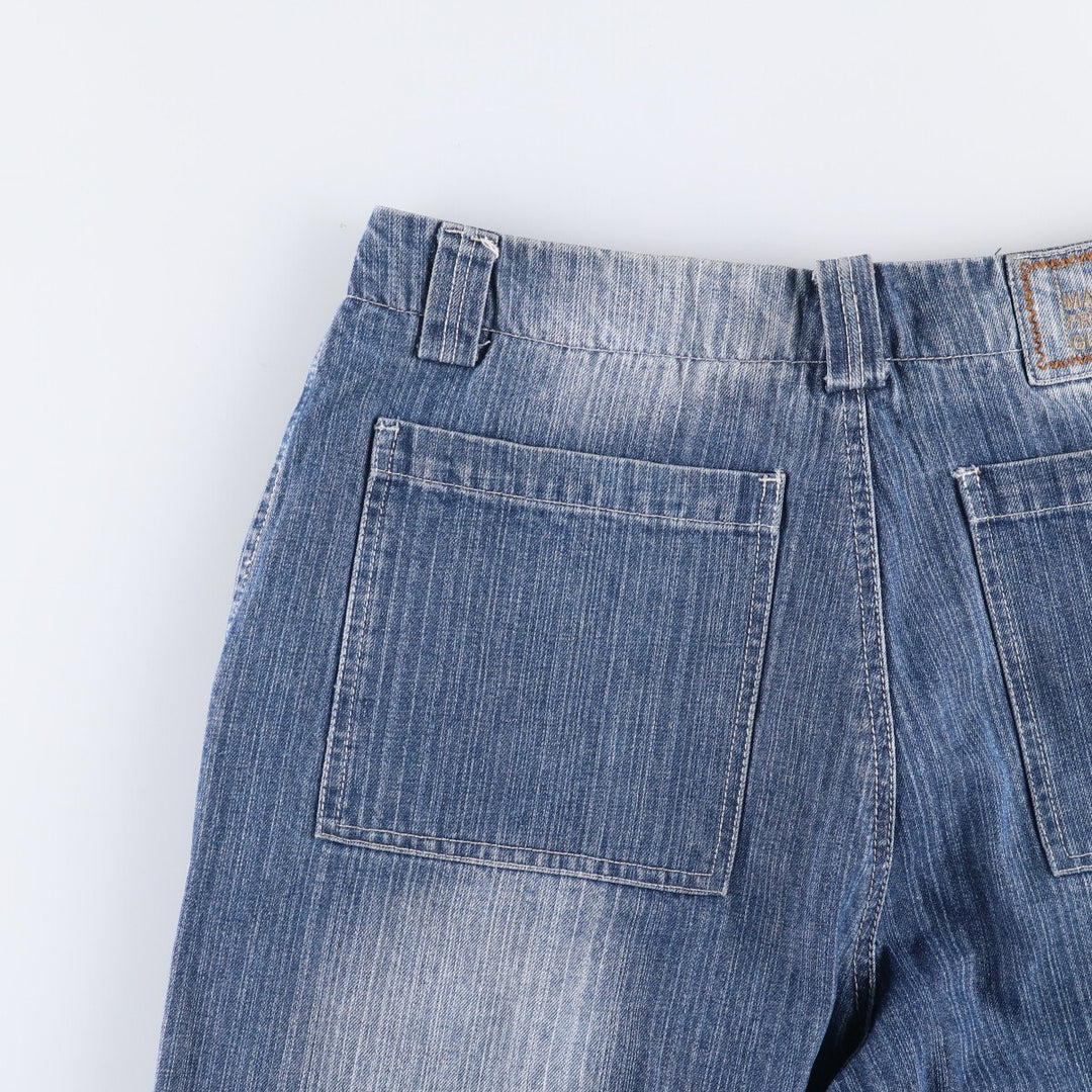 Marithe Francois Girbaud denim shorts, men's size W34 cotton blue type Vintage Second Hand