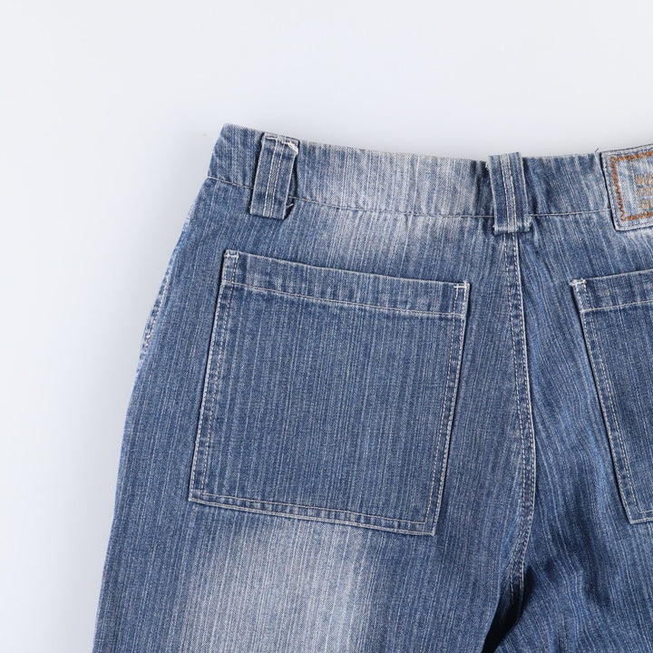 Marithe Francois Girbaud denim shorts, men's size W34 cotton blue type Vintage Second Hand
