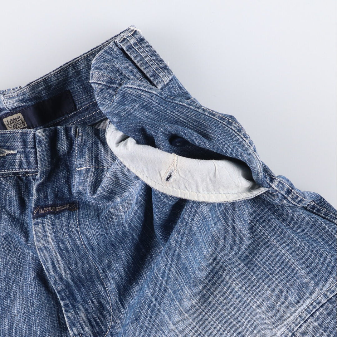 Marithe Francois Girbaud denim shorts, men's size W34 cotton blue type Vintage Second Hand